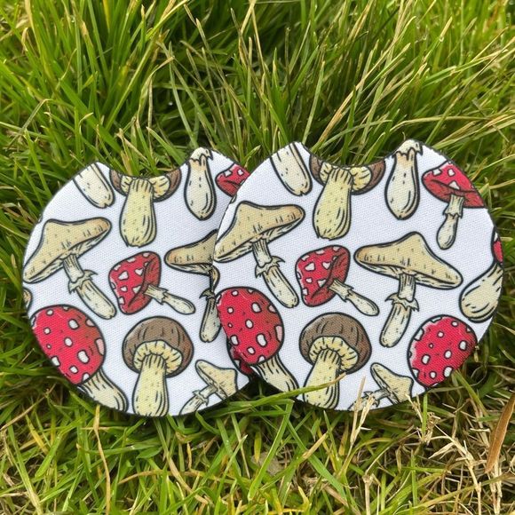 Mushroom Car Coaster Set | Mushroom Car Accessories | Mushroom Decor - Picture 1 of 13